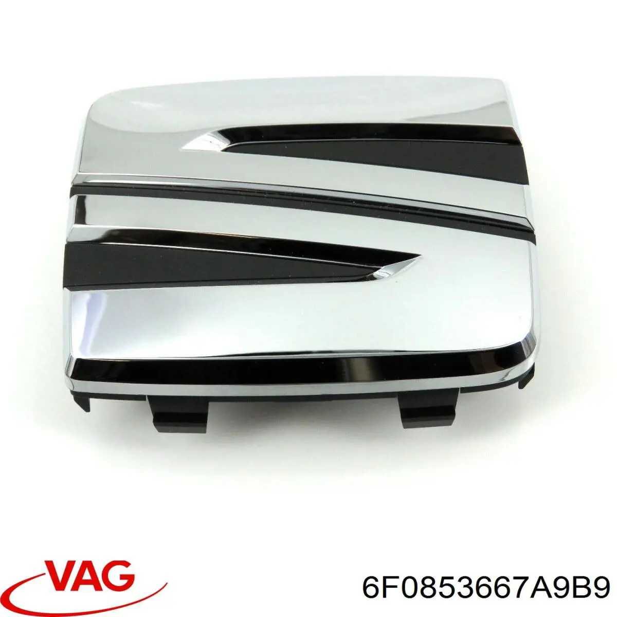 6F0853667A9B9 VAG Rejilla de ventilación, parachoques delantero, central
