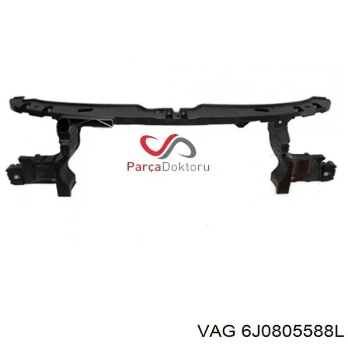 Soporte de radiador completo Seat Ibiza 4 6J5, 6P1