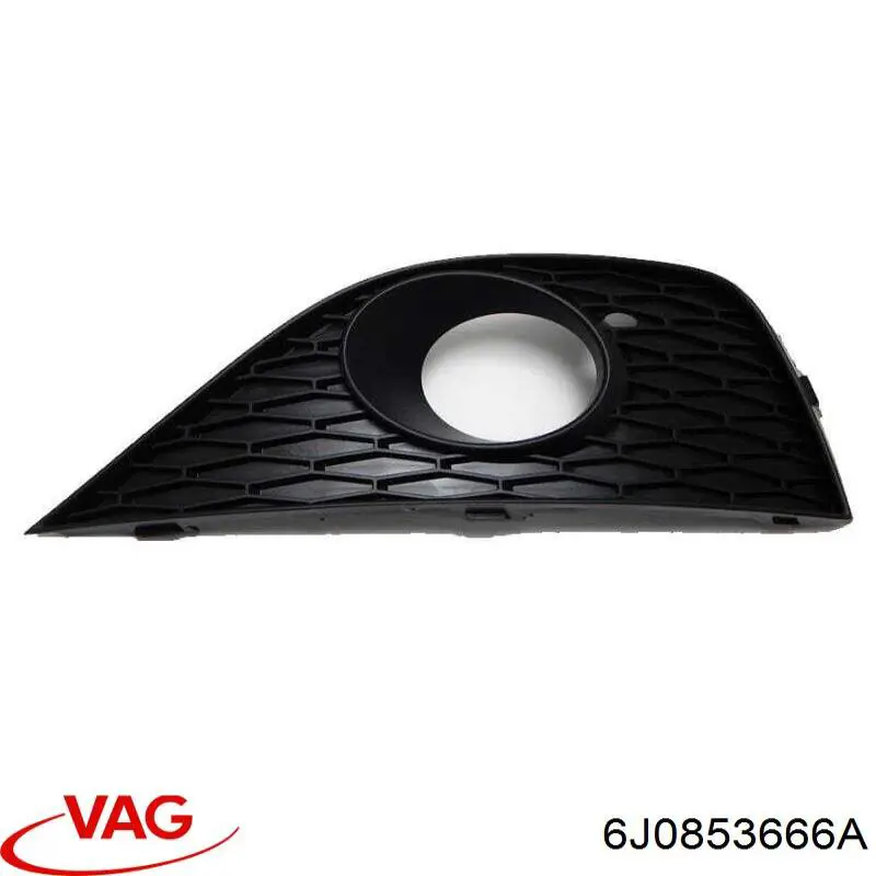 6J0853666A VAG rejilla de antinieblas delantera derecha