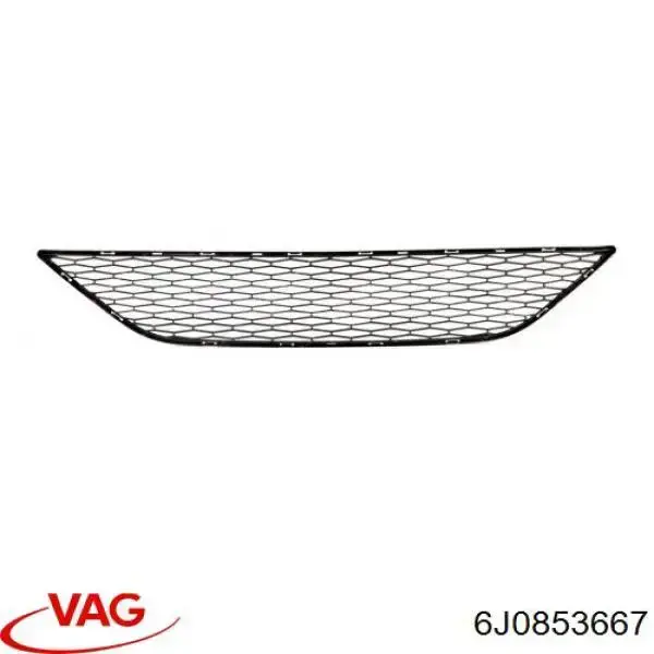 6J0853667 VAG Rejilla de ventilación, parachoques delantero, central