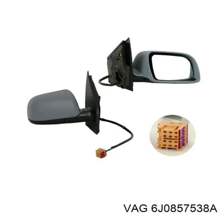 Cubierta De Espejo Retrovisor Derecho 6J0857538A VAG