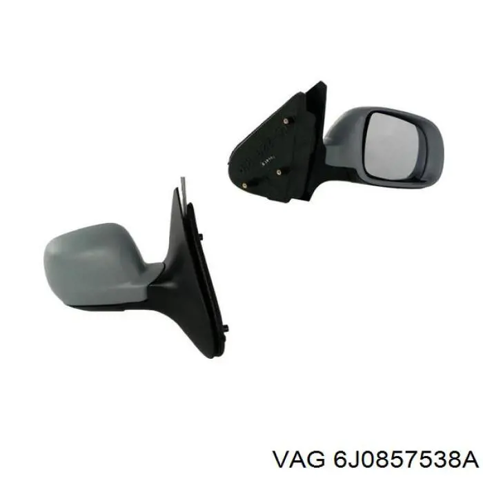 6J0857538A VAG Cubierta de espejo retrovisor derecho