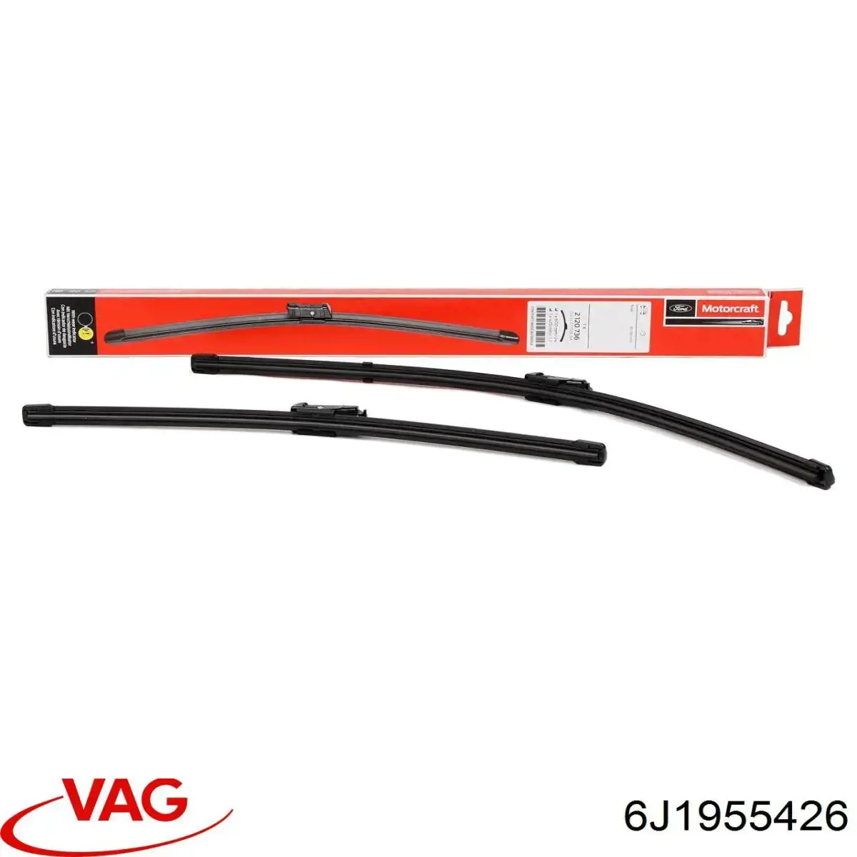 Limpiaparabrisas delantera copiloto VAG 6J1955426