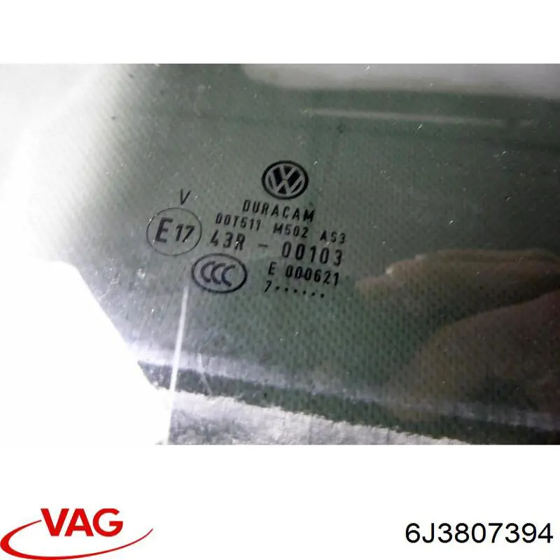 Comprar 6J3807394 VAG Guía derecha del parachoques trasero