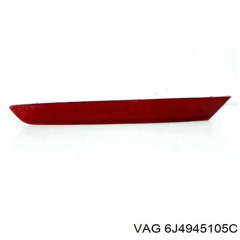 6J4945105C VAG Reflector de parachoques trasero