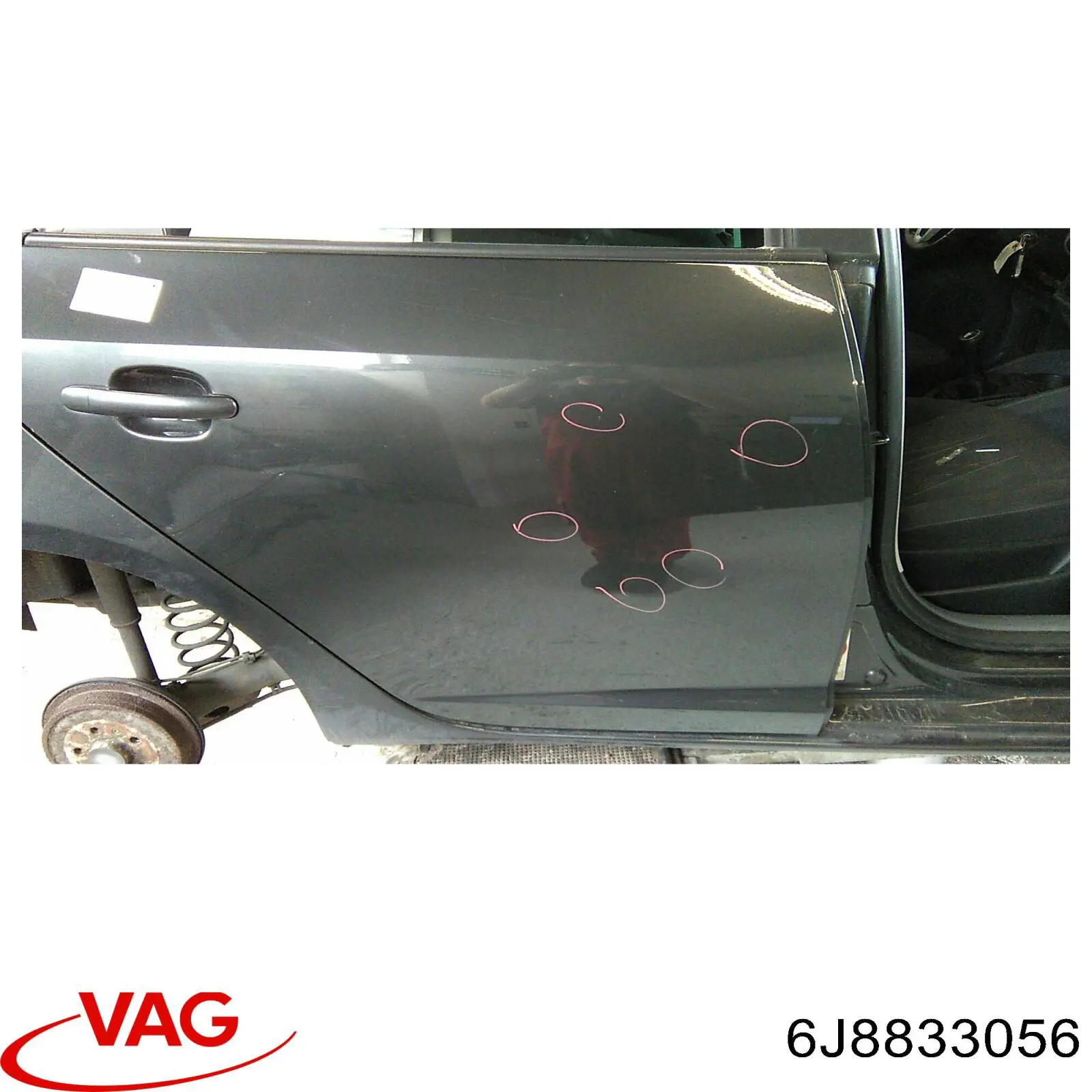 Puerta trasera derecha Seat Ibiza IV ST (6J8)