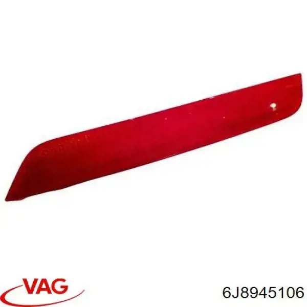 6J8945106 VAG Reflector, trasero, derecho