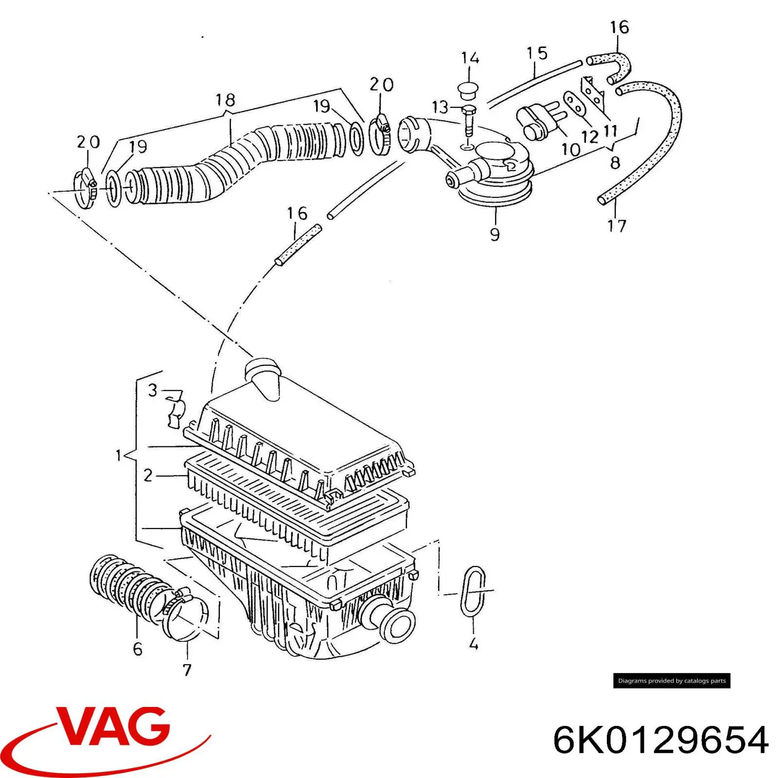  VAG 6K0129654 precio, desde 81,31 EUR