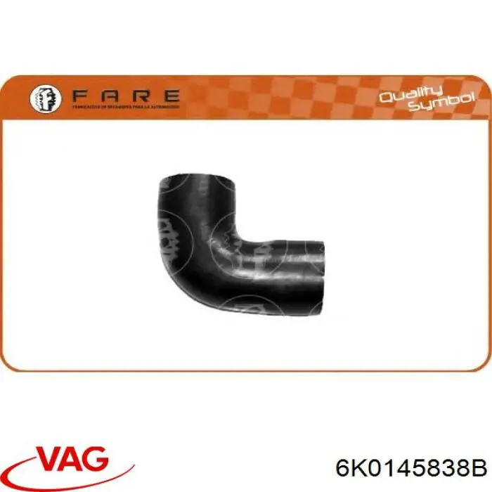 Tubo intercooler 6K0145838B VAG