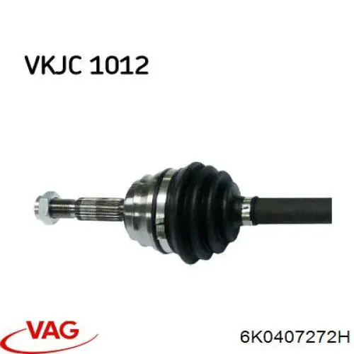Comprar 6K0407272H VAG Semieje delantero derecho