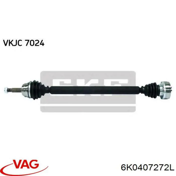 Árbol de transmisión delantero derecho VAG 6K0407272L precio, desde 65,82 USD