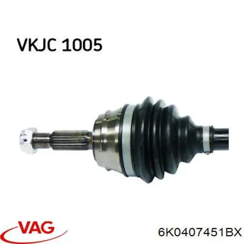 Semieje delantero izquierdo VAG 6K0407451BX precio, desde 56,63 EUR