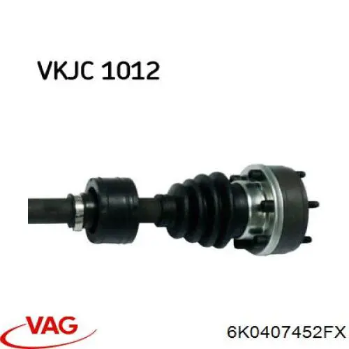 Semieje delantero derecho VAG 6K0407452FX precio, desde 55,18 EUR
