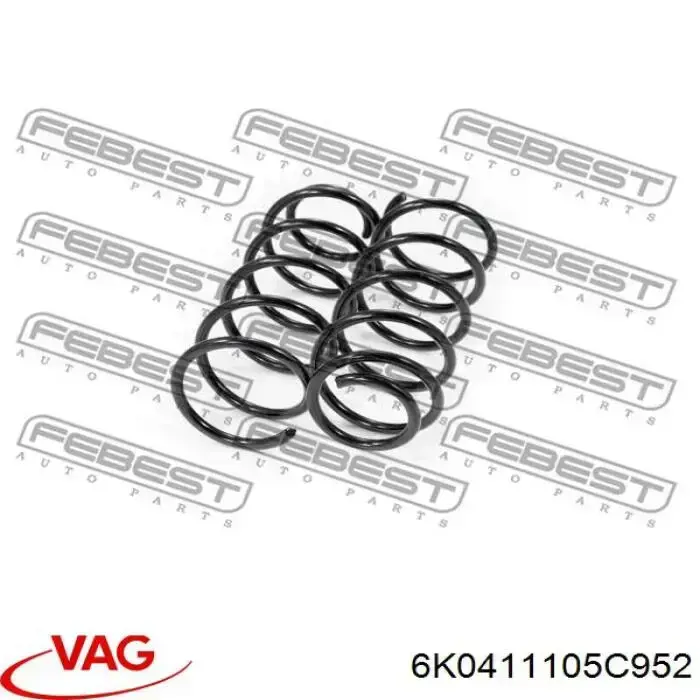 Comprar 6K0411105C952 VAG Muelle delantero