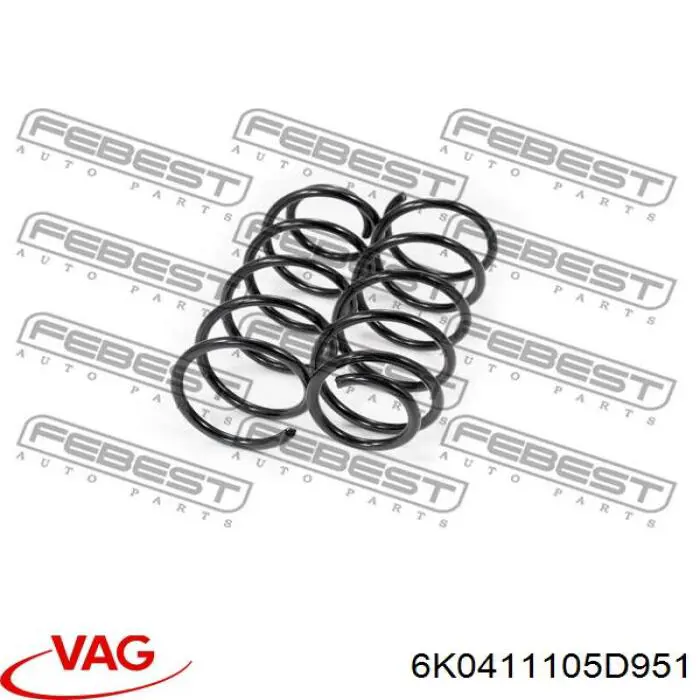 Comprar 6K0411105D951 VAG Muelle delantero