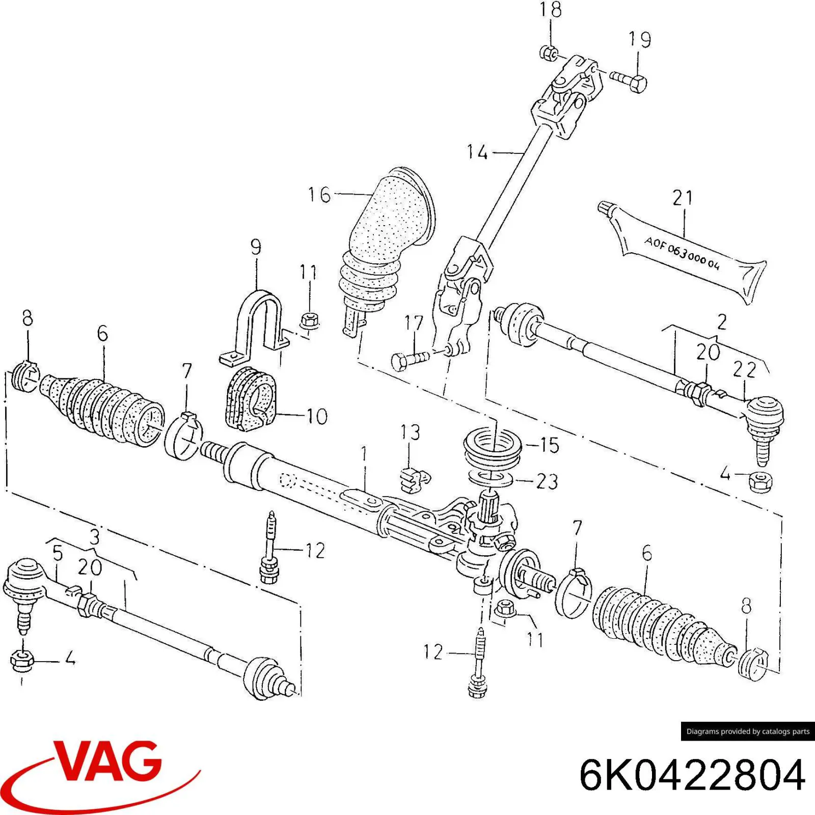 Comprar 6K0422804 VAG Barra de dirección completa derecha