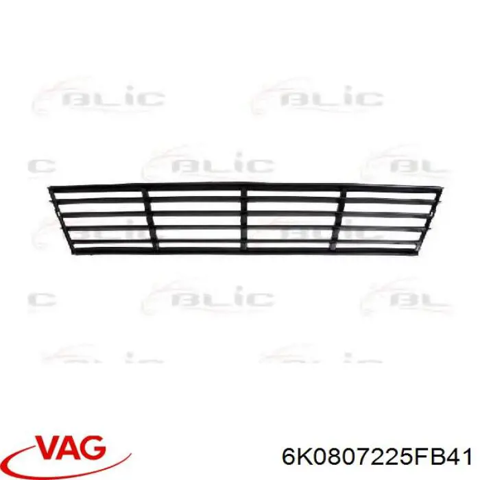 Moldura de parachoques delantero 6K0807225FB41 VAG