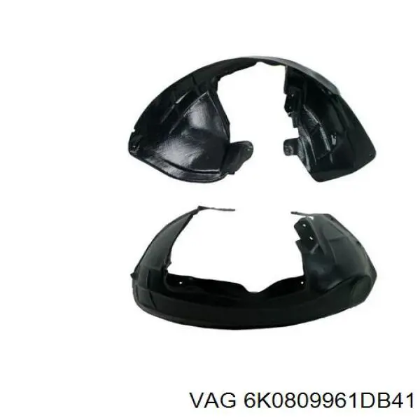 Guardalodos interior izquierdo, guardafango delantero VAG 6K0809961DB41 precio, desde 38,36 EUR