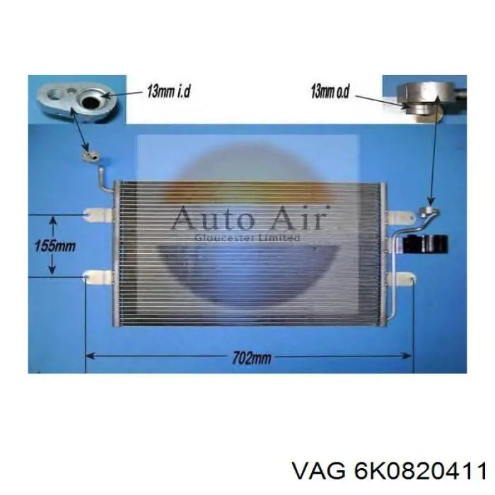 Aire acondicionado capacitor VAG 6K0820411 precio, desde 33,40 EUR