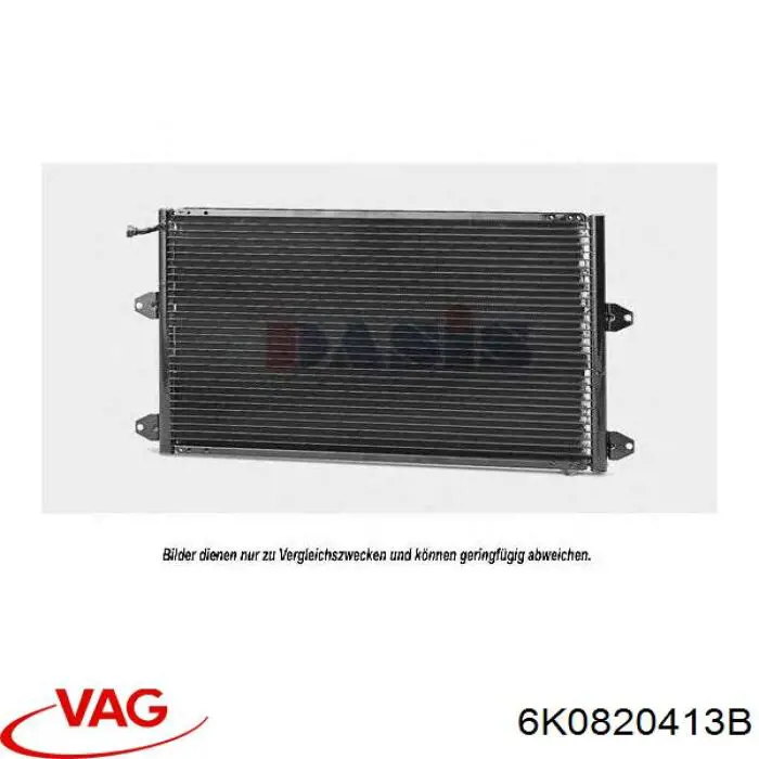 Comprar 6K0820413B VAG Condensador de aire acondicionado