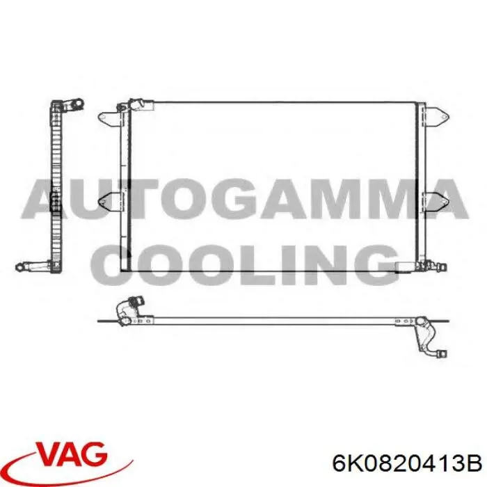 Aire acondicionado capacitor VAG 6K0820413B precio, desde 57,58 EUR