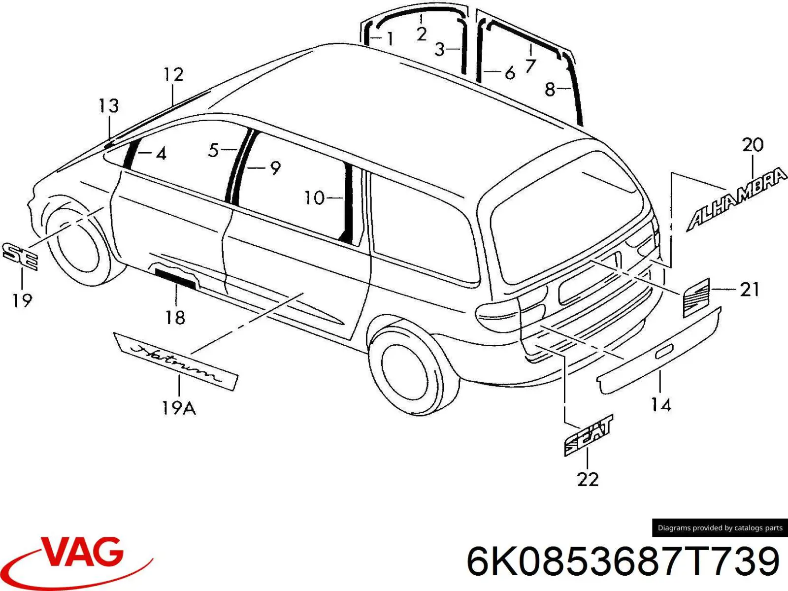 Logo Seat Ibiza III hatchback (6L1) (2002 - 2009) precio, desde 30,63 EUR
