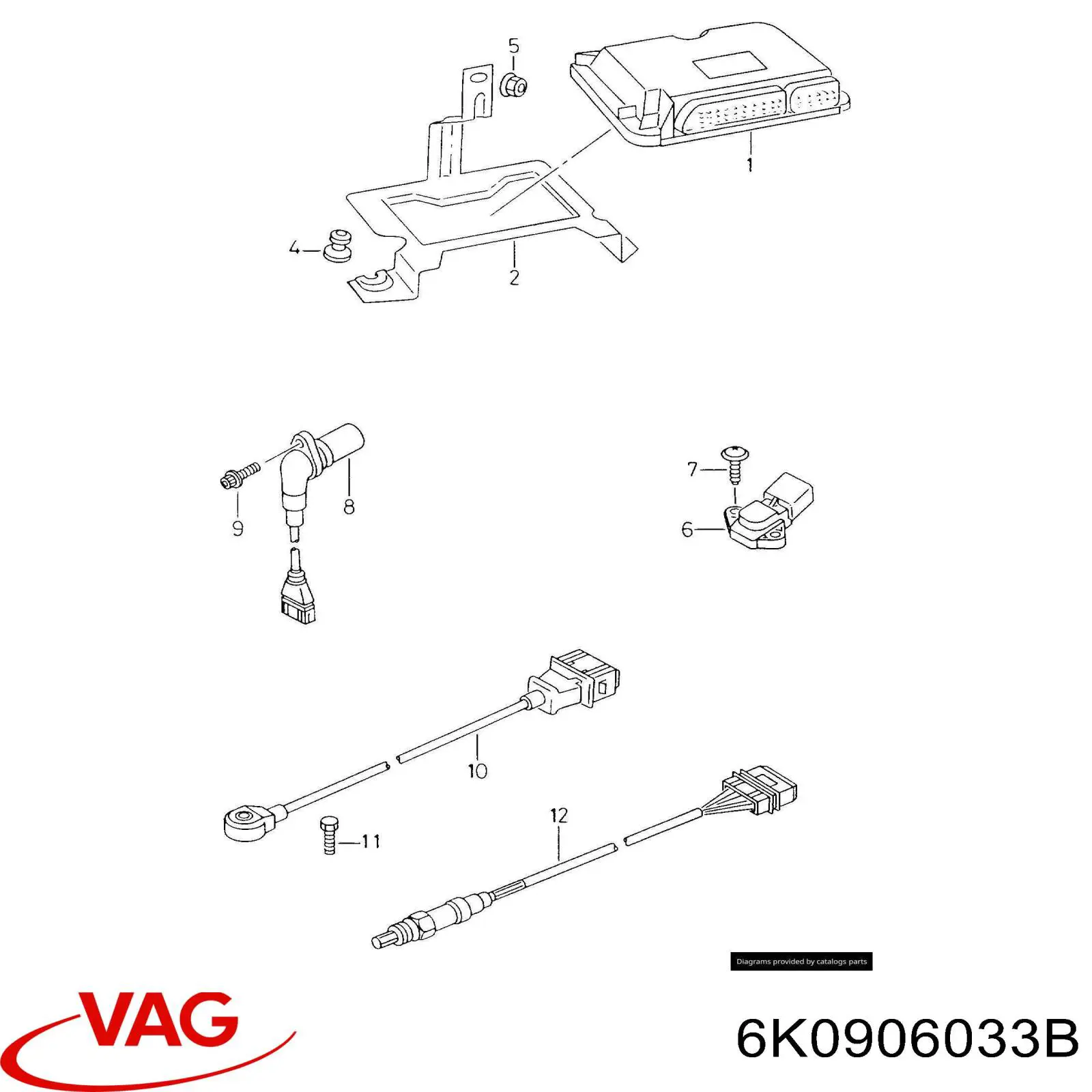 6K0906033B VAG Centralina Del Motor