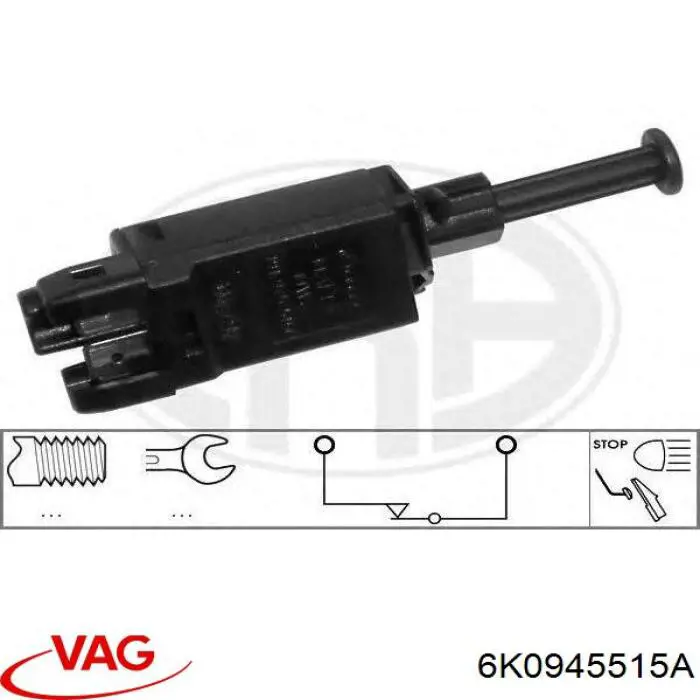 Interruptor de luz de freno VAG 6K0945515A precio, desde 8,85 EUR