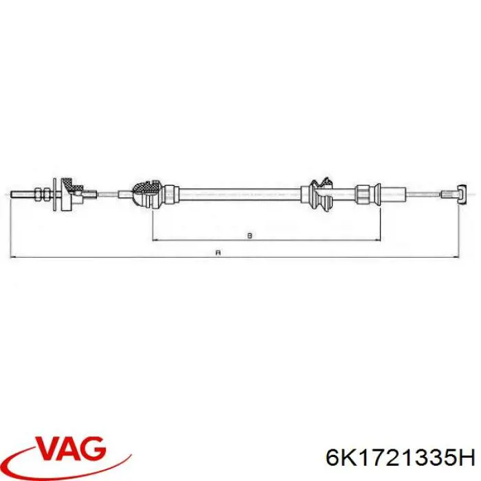 Cable de embrague VAG 6K1721335H precio, desde 14,91 EUR