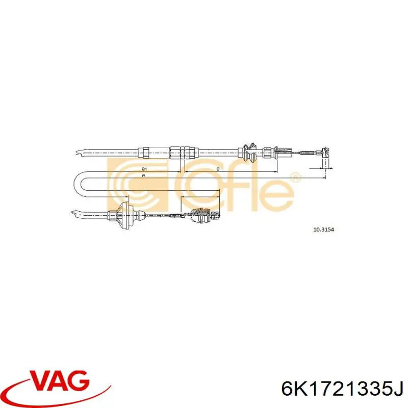 Comprar 707025 Beca Cables Cable de embrague