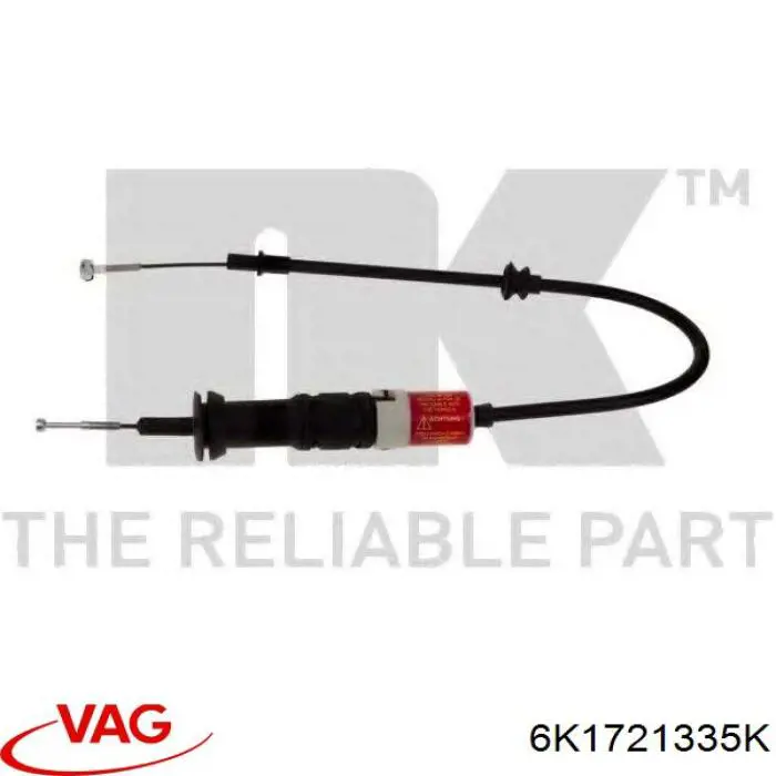 6K1721335K VAG cable de embrague