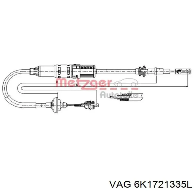 6K1721335L VAG cable velocímetro