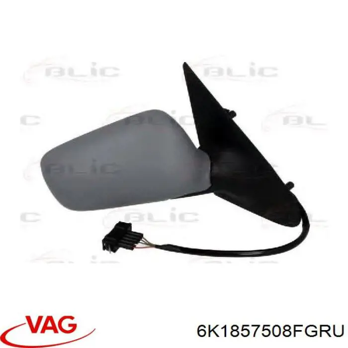 6K1857508FGRU VAG espejo retrovisor derecho