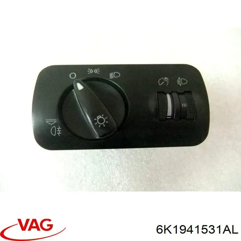 6K1941531AL VAG Interruptor de luces en el tablero