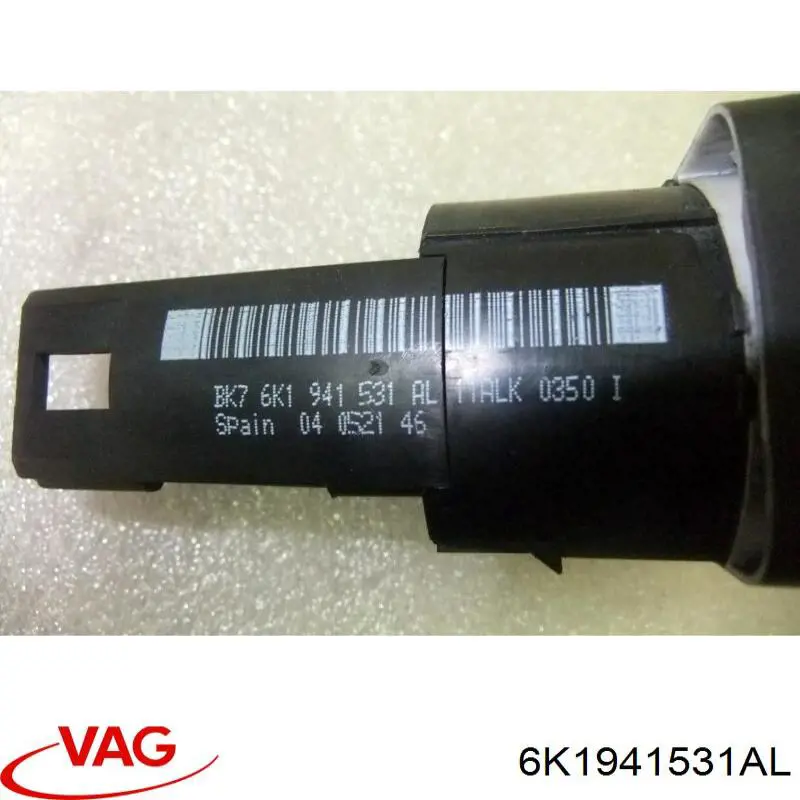 Interruptor de luces en el tablero VAG 6K1941531AL precio, desde 23,23 EUR
