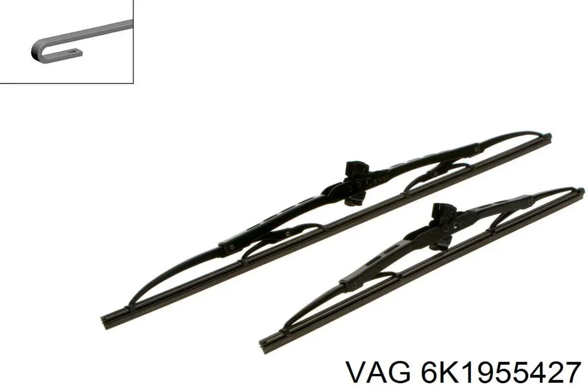 Escobilla del limpiaparabrisas del lado del pasajero VAG 6K1955427 precio, desde 7,71 EUR