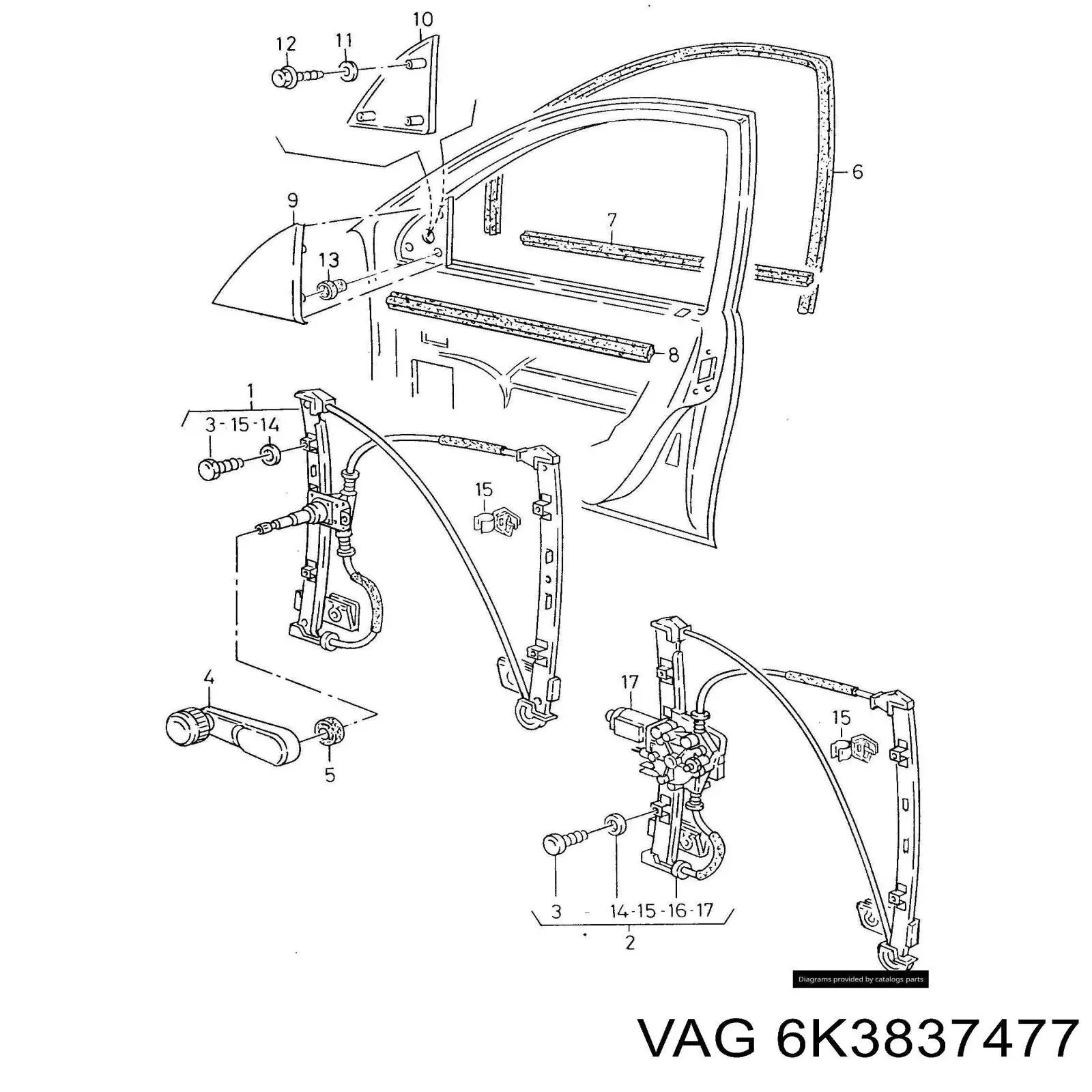  VAG 6K3837477 precio, desde  