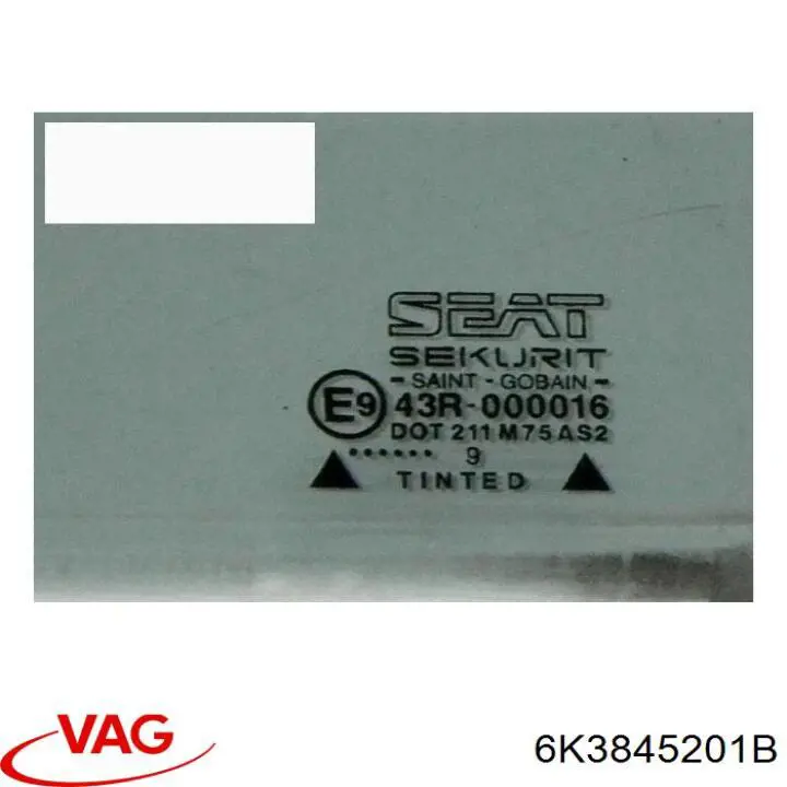 Vidrio de puerta del conductor VAG 6K3845201B precio, desde 36,50 EUR