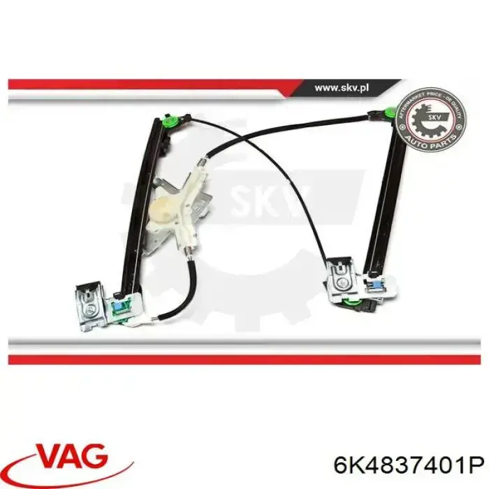 Comprar 6K4837401P VAG Mecanismo de elevalunas delantero izquierdo