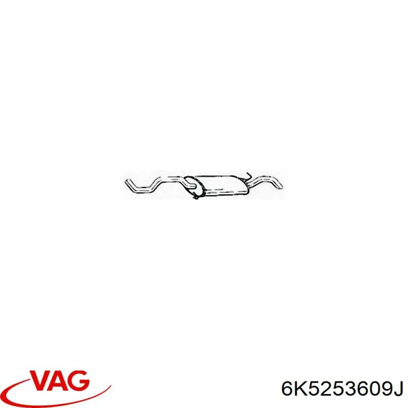 Comprar 6K5253609J VAG Silenciador trasero