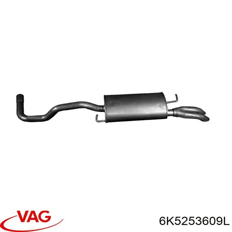 Comprar 6K5253609L VAG Silenciador trasero