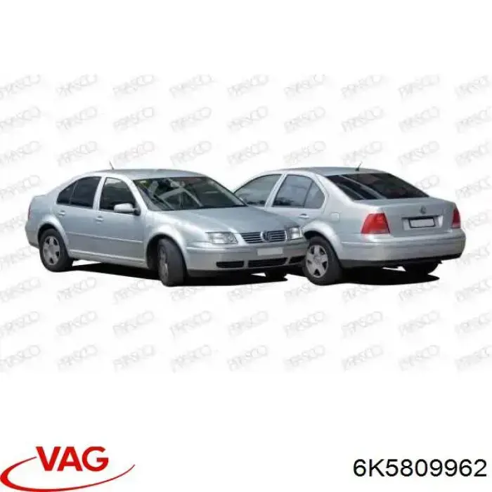 Comprar 6K0809962C VAG Paso de rueda delantero derecho