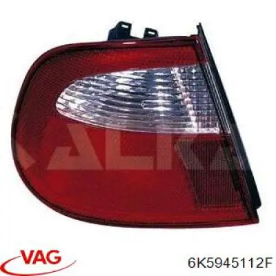 6K5945112F VAG Piloto trasero exterior derecho