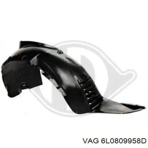 Guardabarros interior derecho, aleta delantera VAG 6L0809958D precio, desde 21,23 EUR