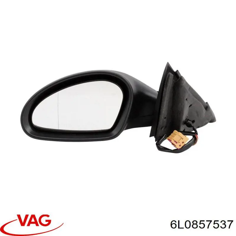 6L0857537 VAG cubierta de espejo retrovisor izquierdo