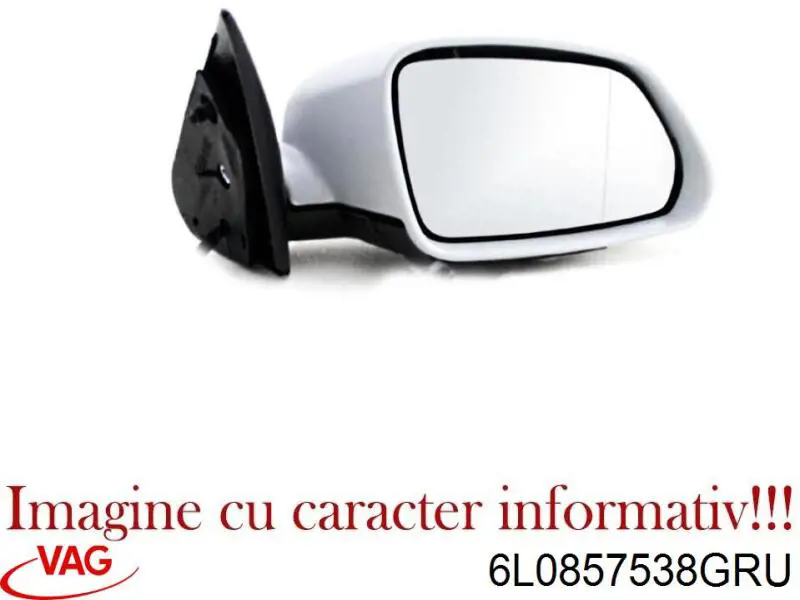 Cubierta de espejo retrovisor derecho VAG 6L0857538GRU precio, desde 16,98 EUR