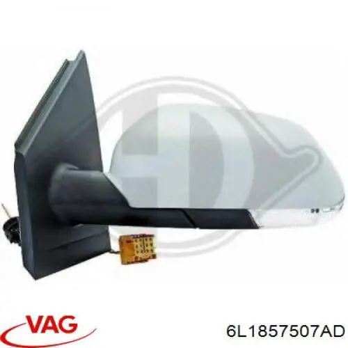 6L1857507AD VAG espejo retrovisor izquierdo