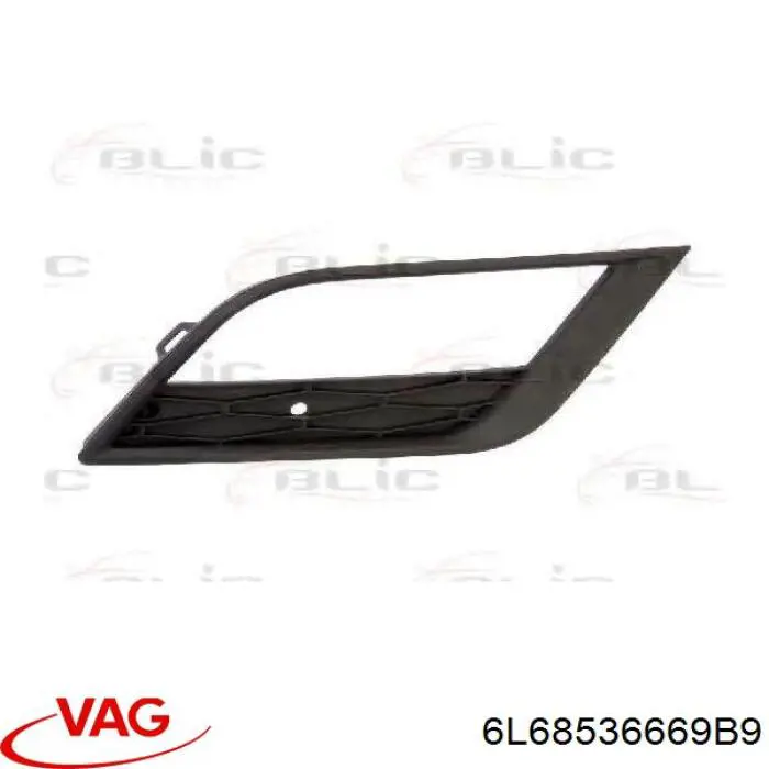 Rejilla derecha del parachoques delantero VAG 6L68536669B9 precio, desde 11,95 EUR