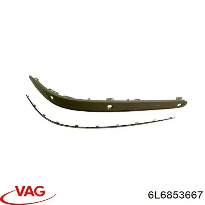 Rejilla de ventilación, paragolpes delantero, central VAG 6L6853667 precio, desde 27,69 EUR