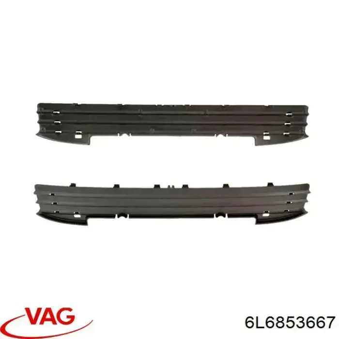 Rejilla central del parachoques delantero 6L6853667 VAG